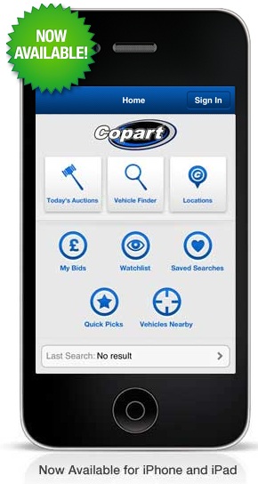 iPhone Copart App