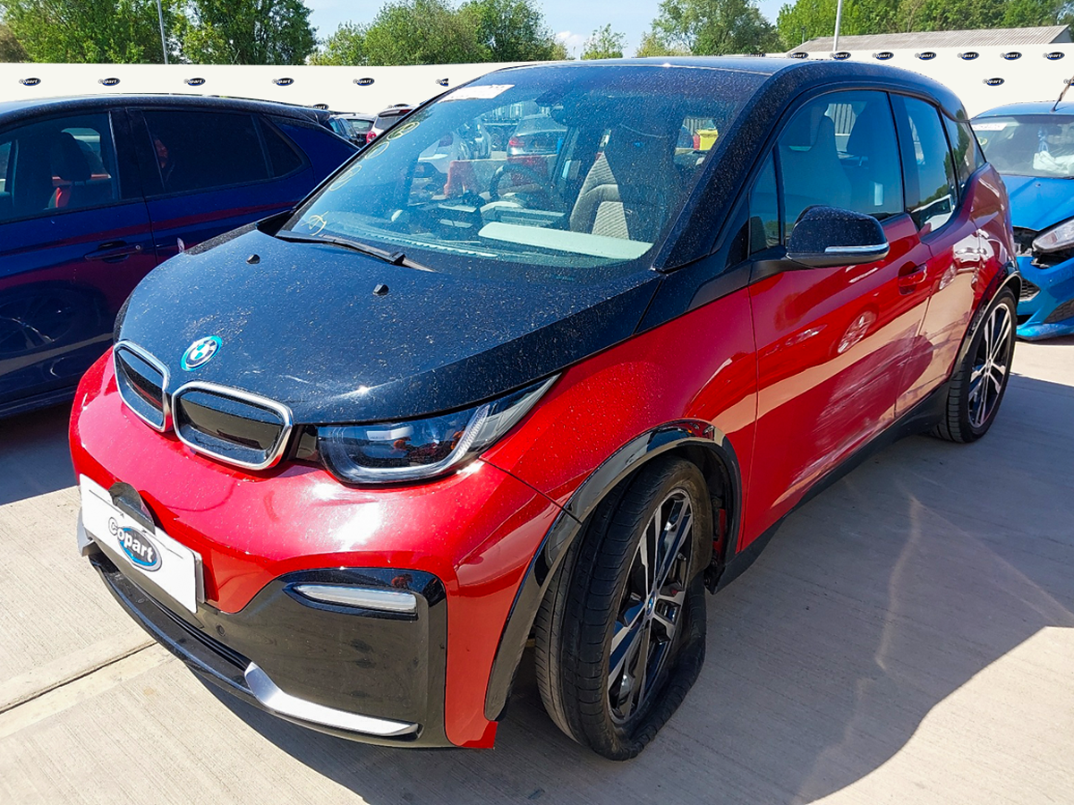 A Red and Black BMW i3