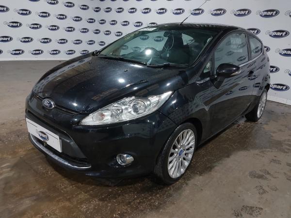 A blue Ford Fiesta