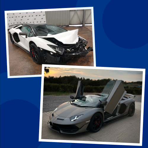 mats grey lamborghini aventador