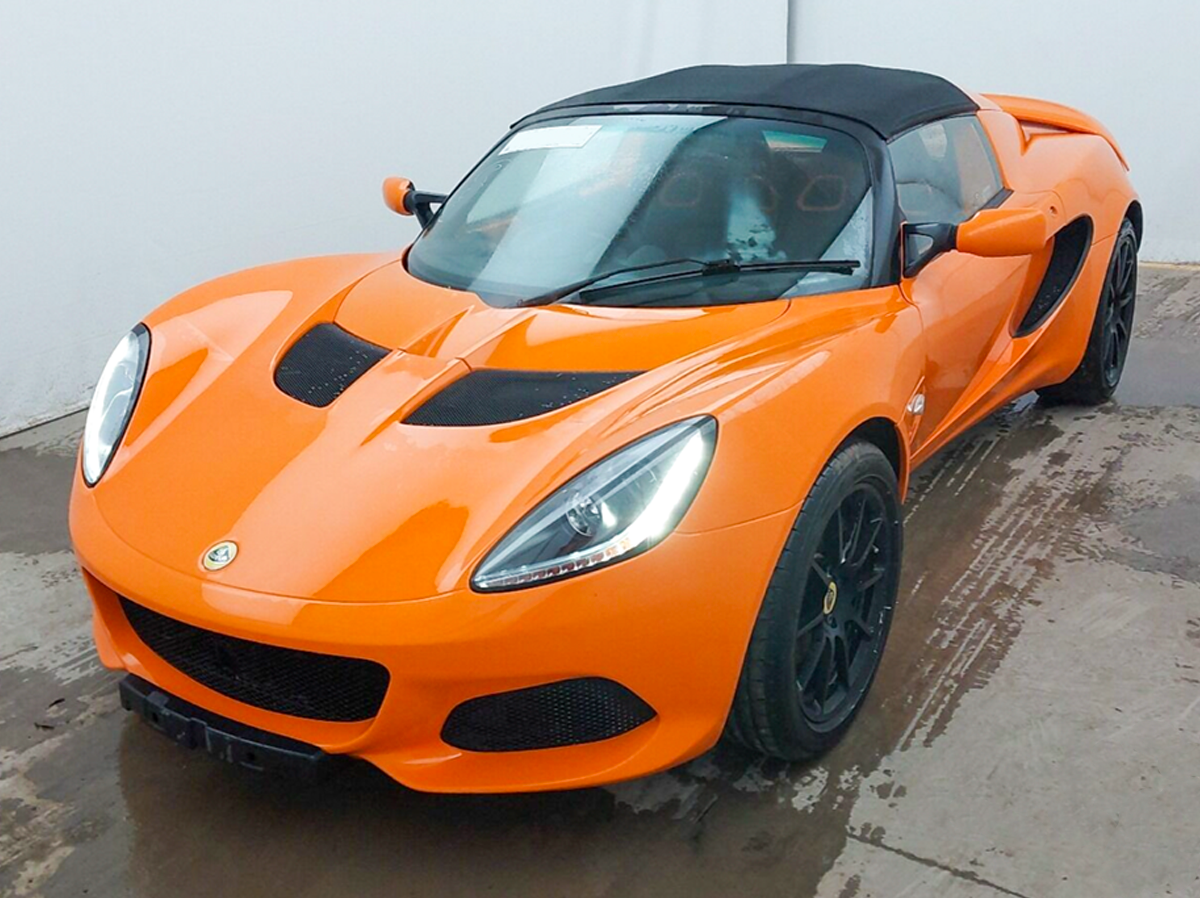 An Orange Lotus Elise.