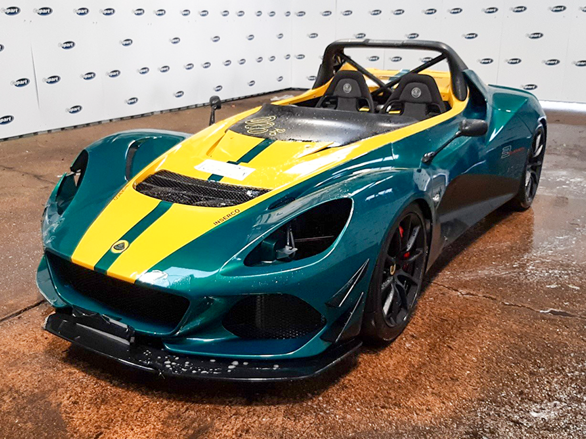A Green and Yellow Lotus Elise