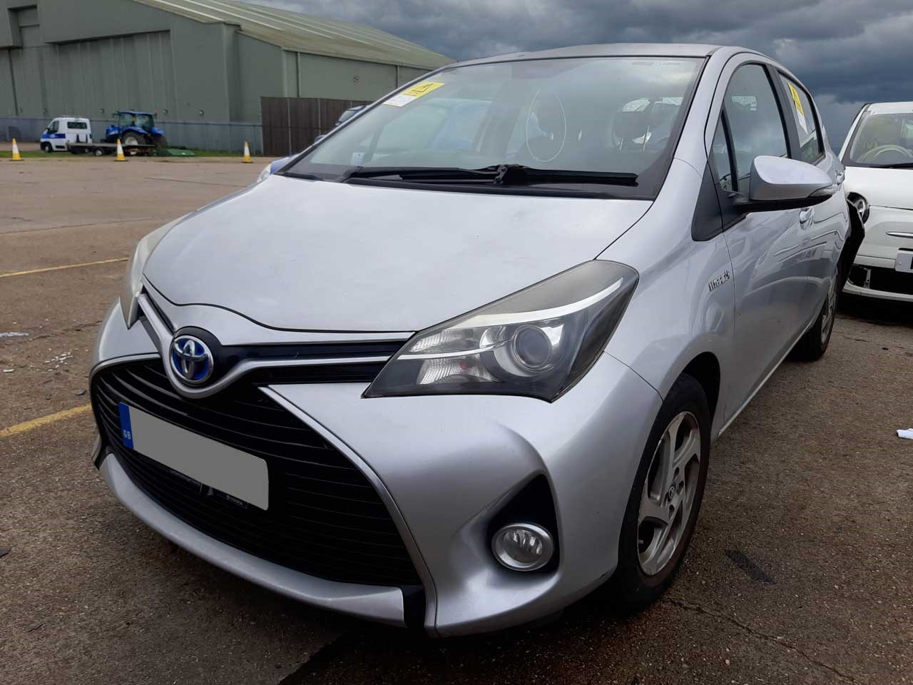 Silver Toyota Yaris Hybrid