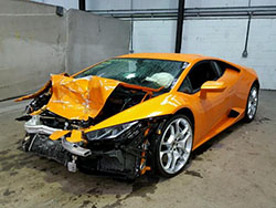 lamborghini huracan auction copart salvage lot lp