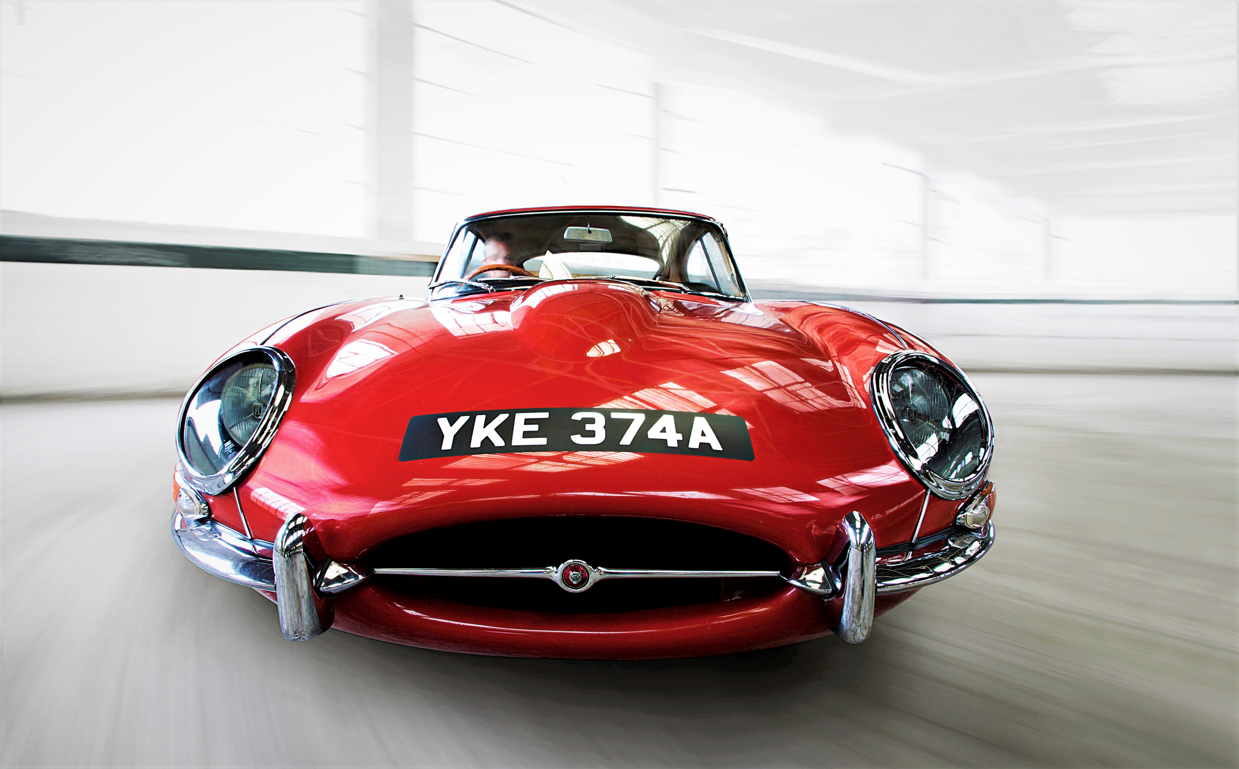 the iconic jaguar e-type car